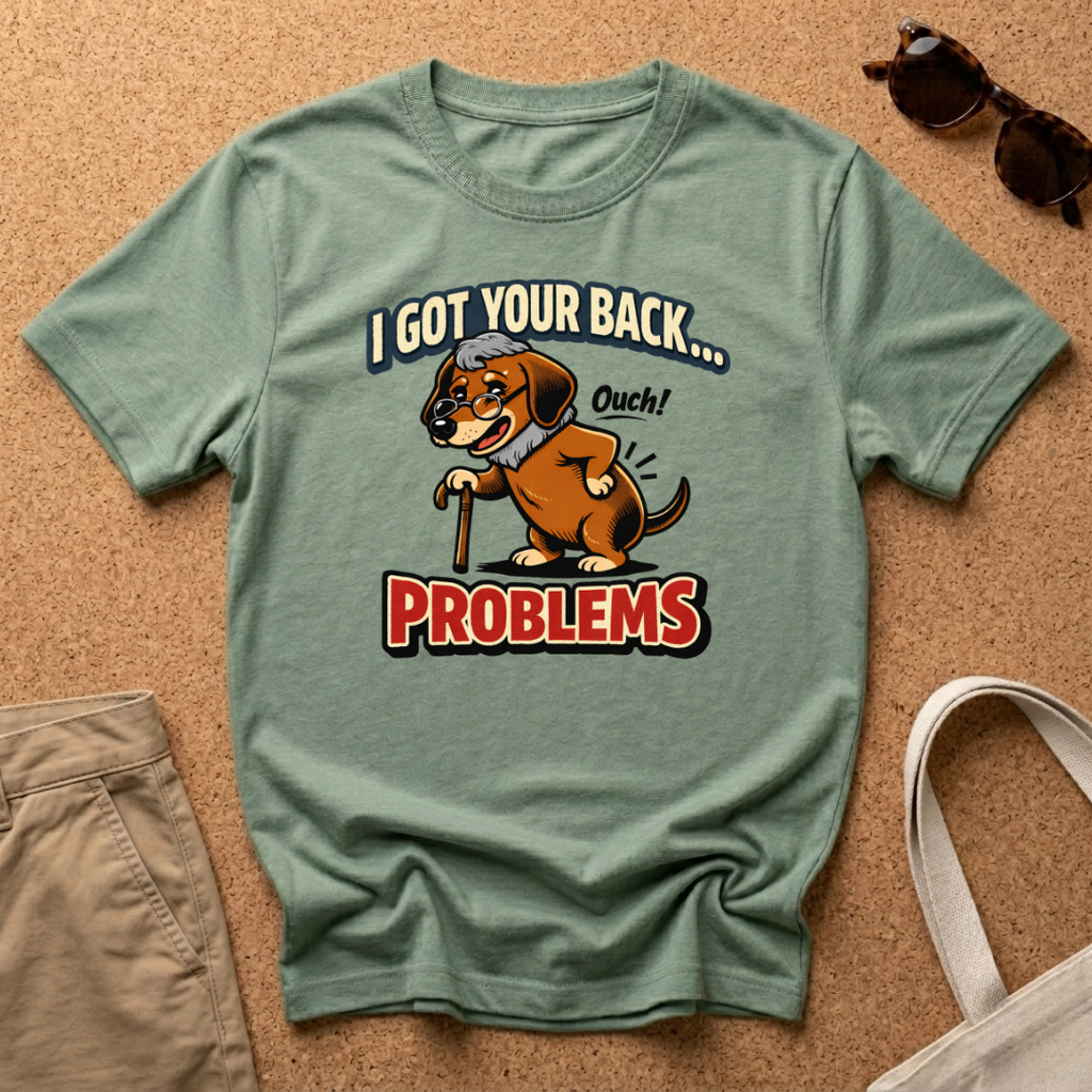 Grandpa Dachshund Back Problems T-Shirt