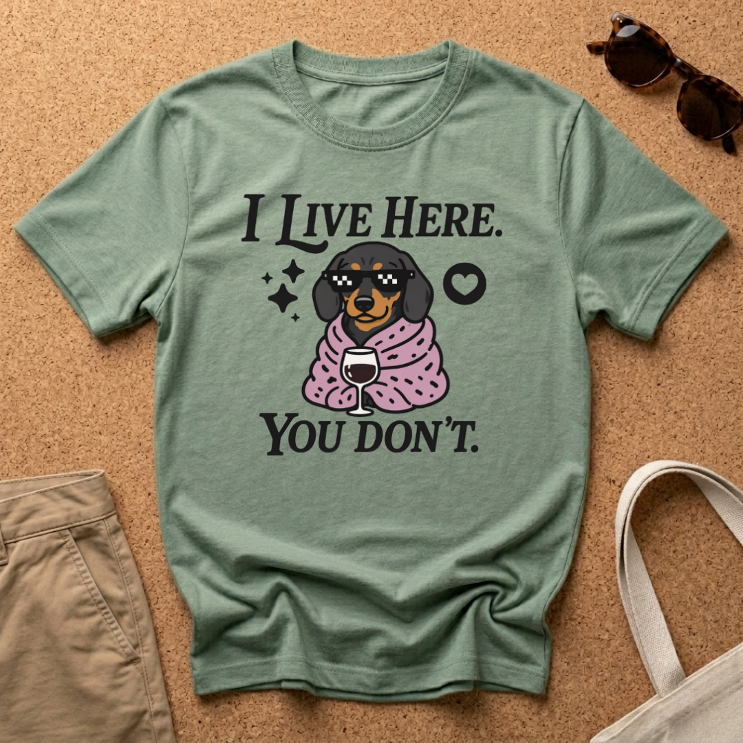 I Live Here. You Don't. T-Shirt