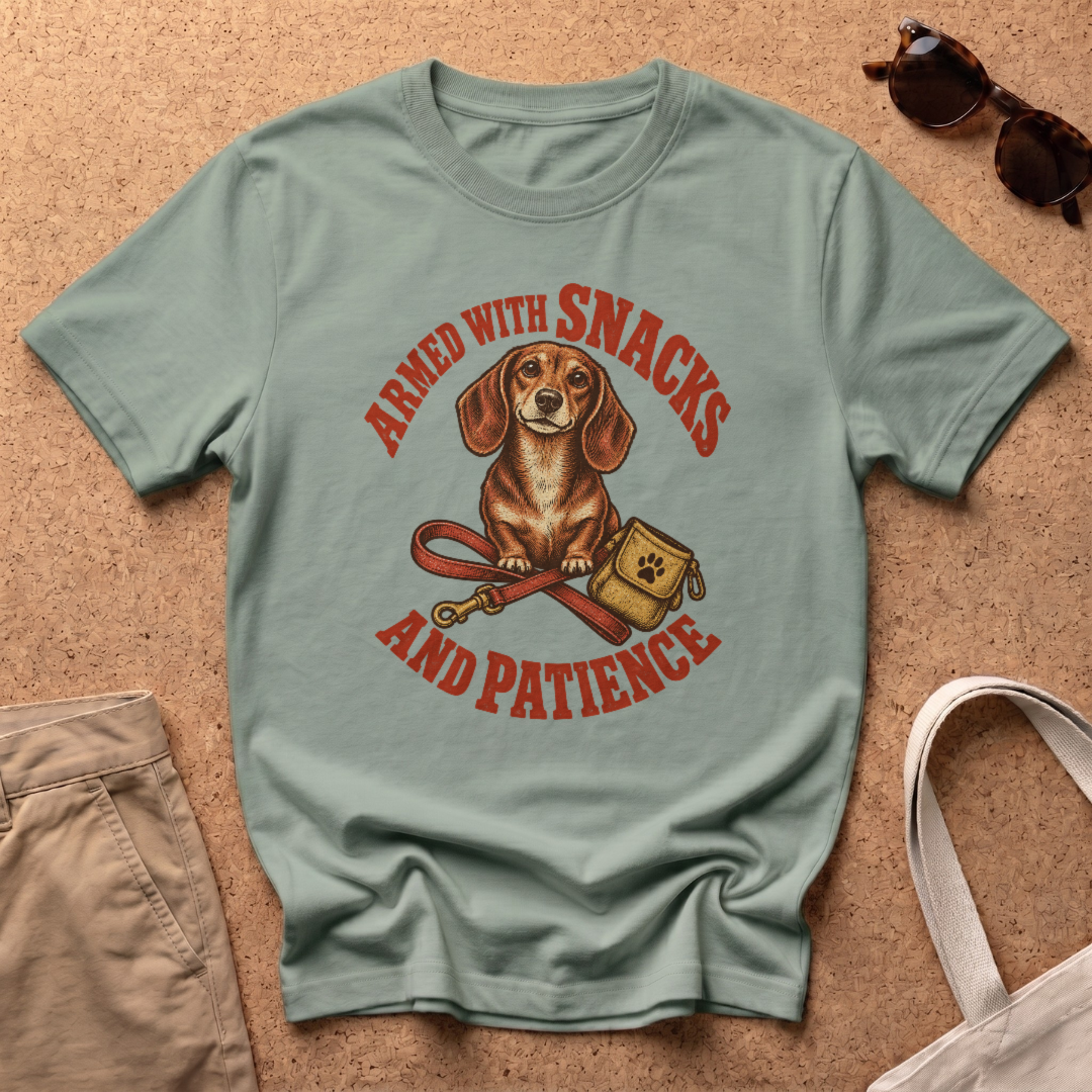 Armed With Snacks T-Shirt - Sage