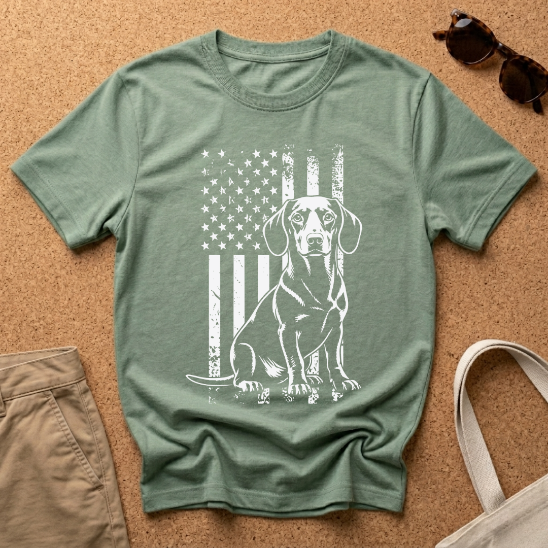 Dachshund Flag T-Shirt