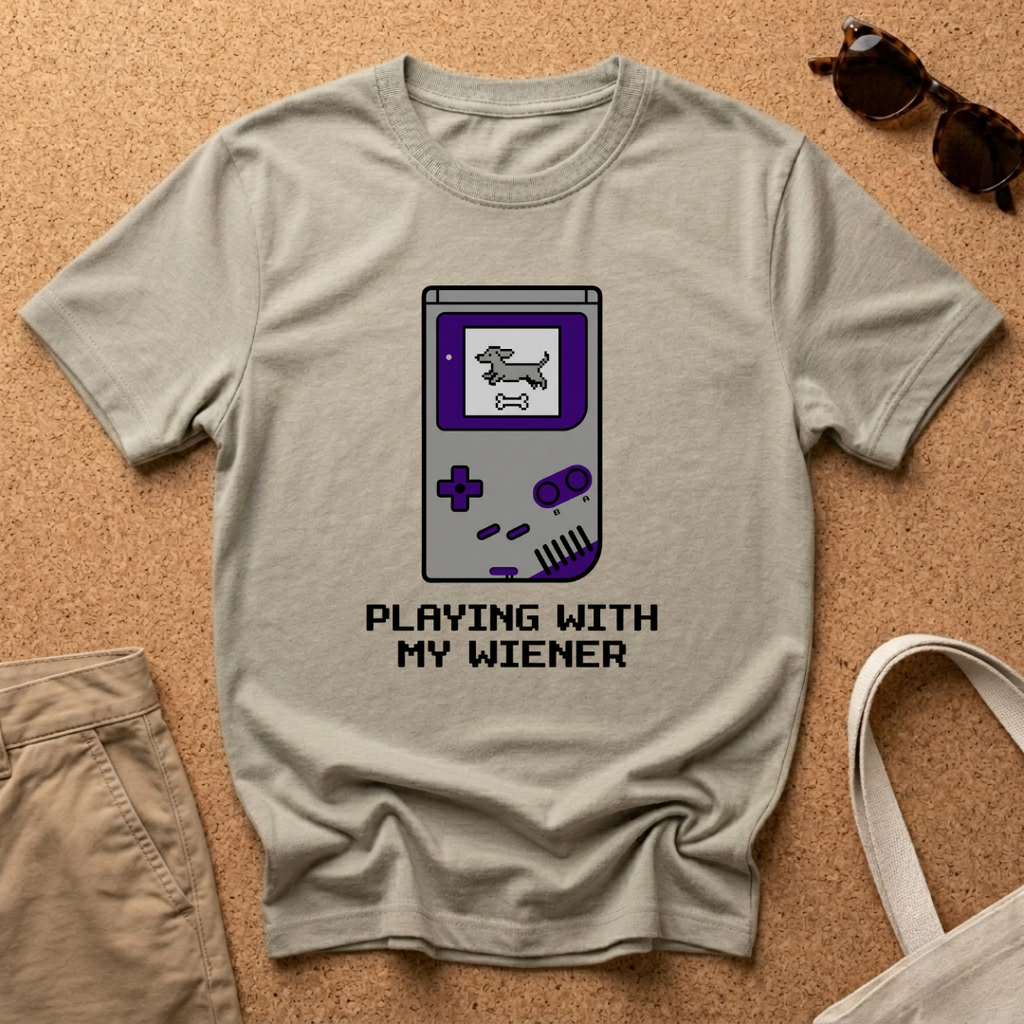 Playing With My Wiener Game T-Shirt