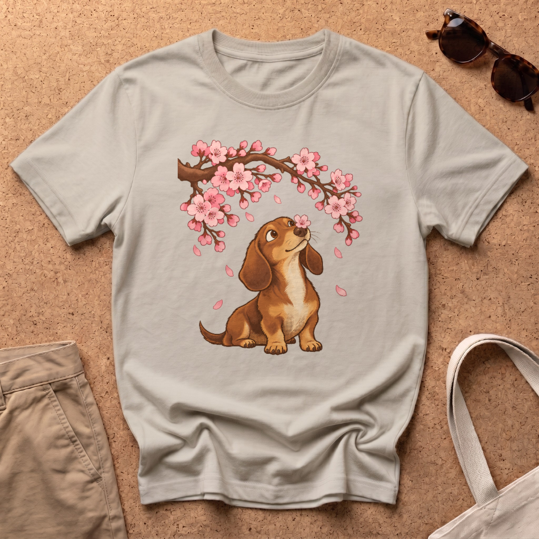 Cherry Blossoms T-Shirt - Sand