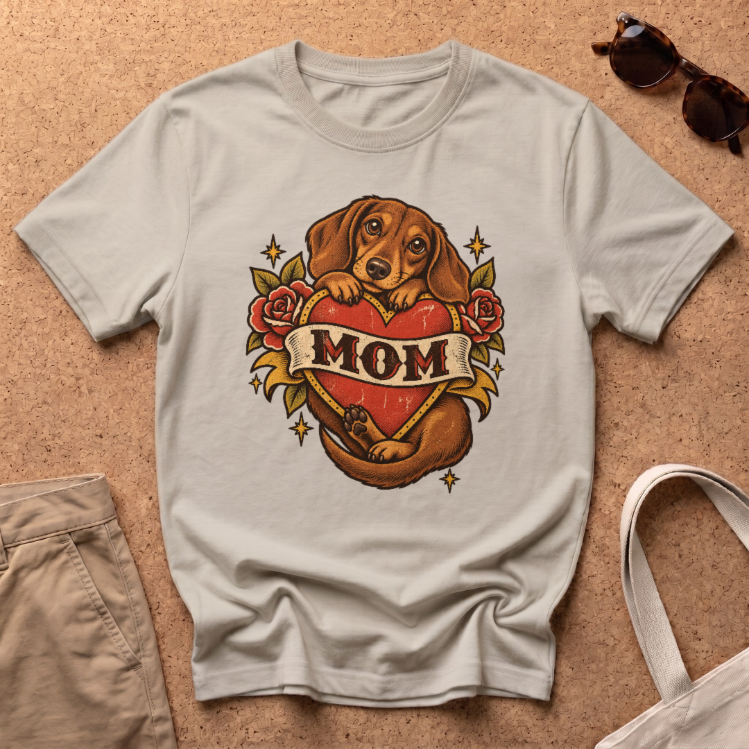 Mom Tattoo T-Shirt - Sand