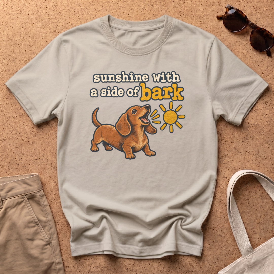 Sunshine Side Bark T-Shirt - Sand