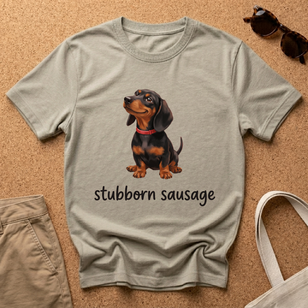Stubborn Sausage Smirk T-Shirt