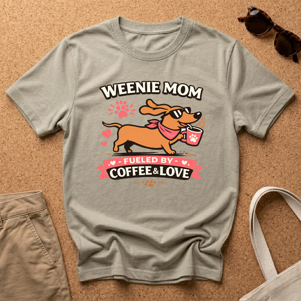Weenie Mom Fueled by Coffee and Love T-Shirt