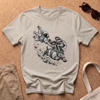 Dachshund Space Sprint T-Shirt - Sand
