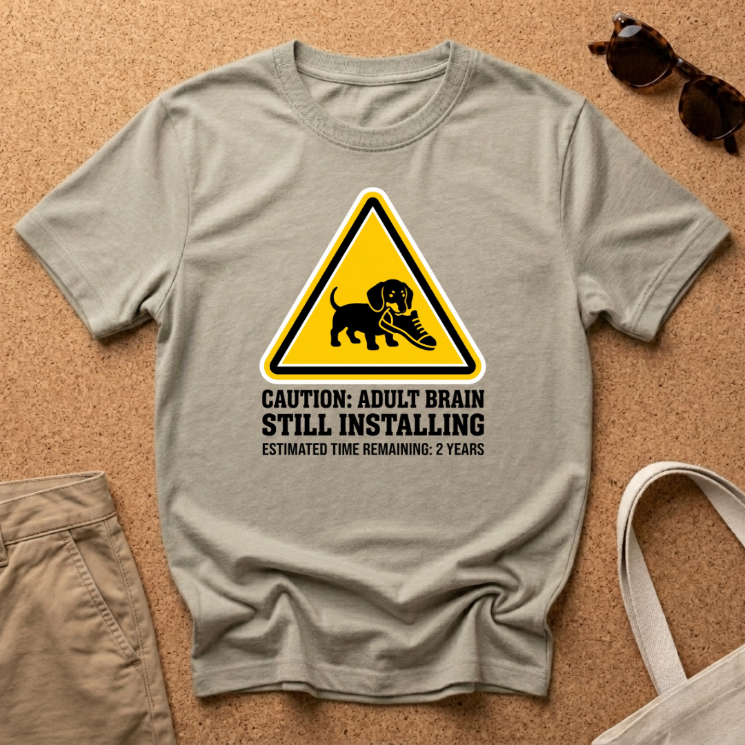 Caution Still Installing T-Shirt