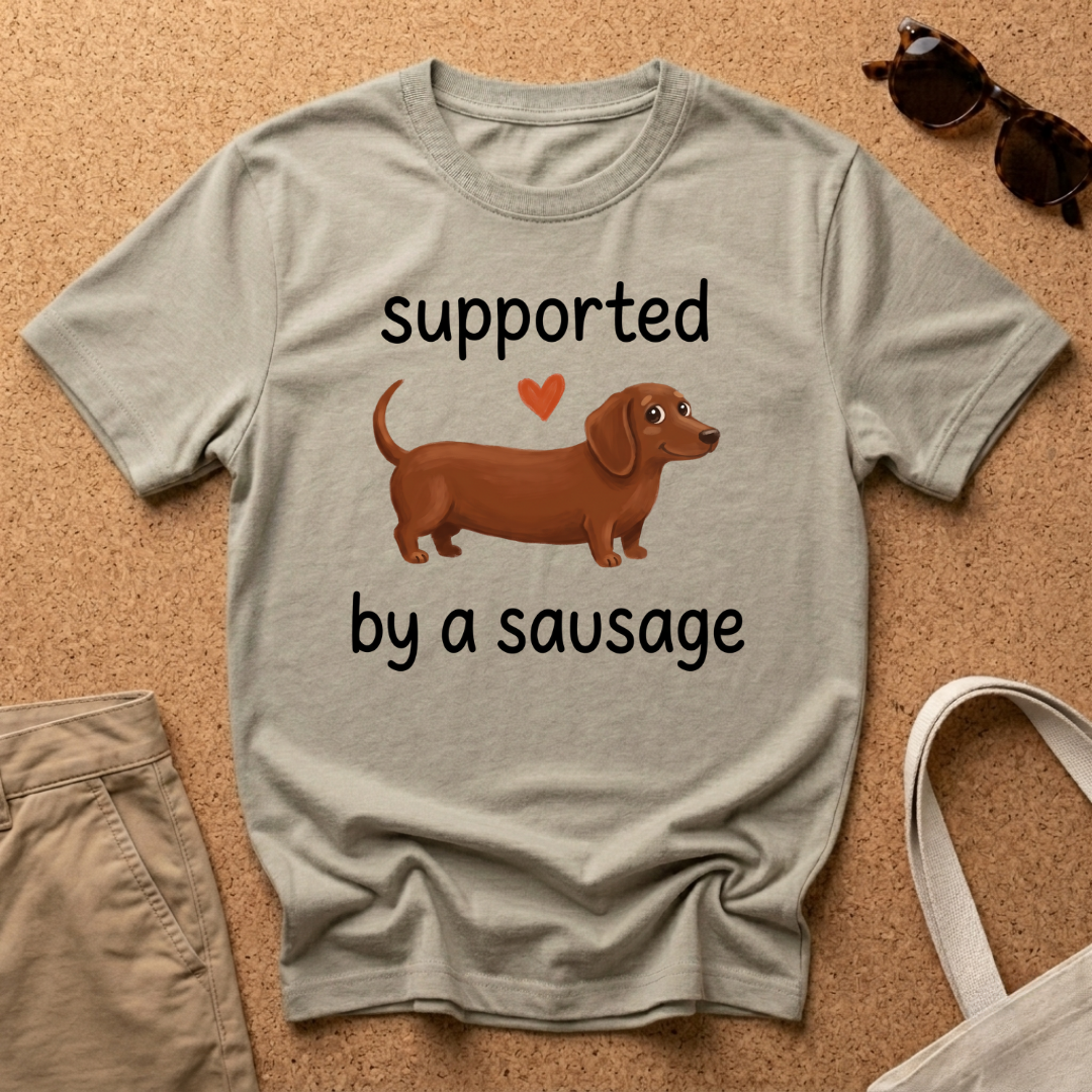 Supported Sausage Heart T-Shirt