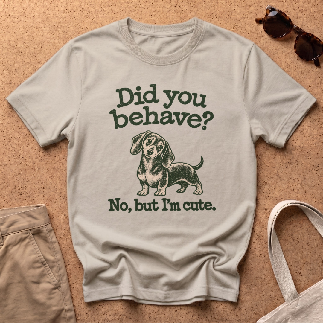 Did You Behave T-Shirt - Sand