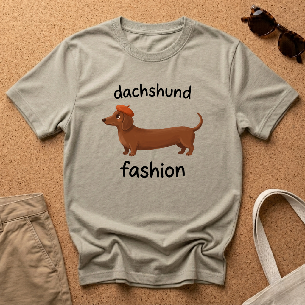 Dachshund Fashion Hat T-Shirt