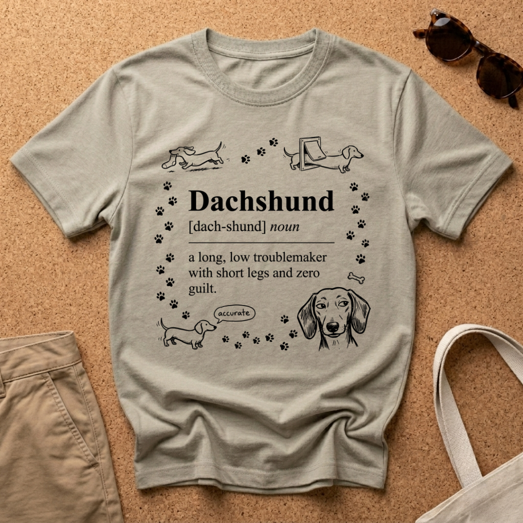 Dachshund Troublemaker Cute T-Shirt