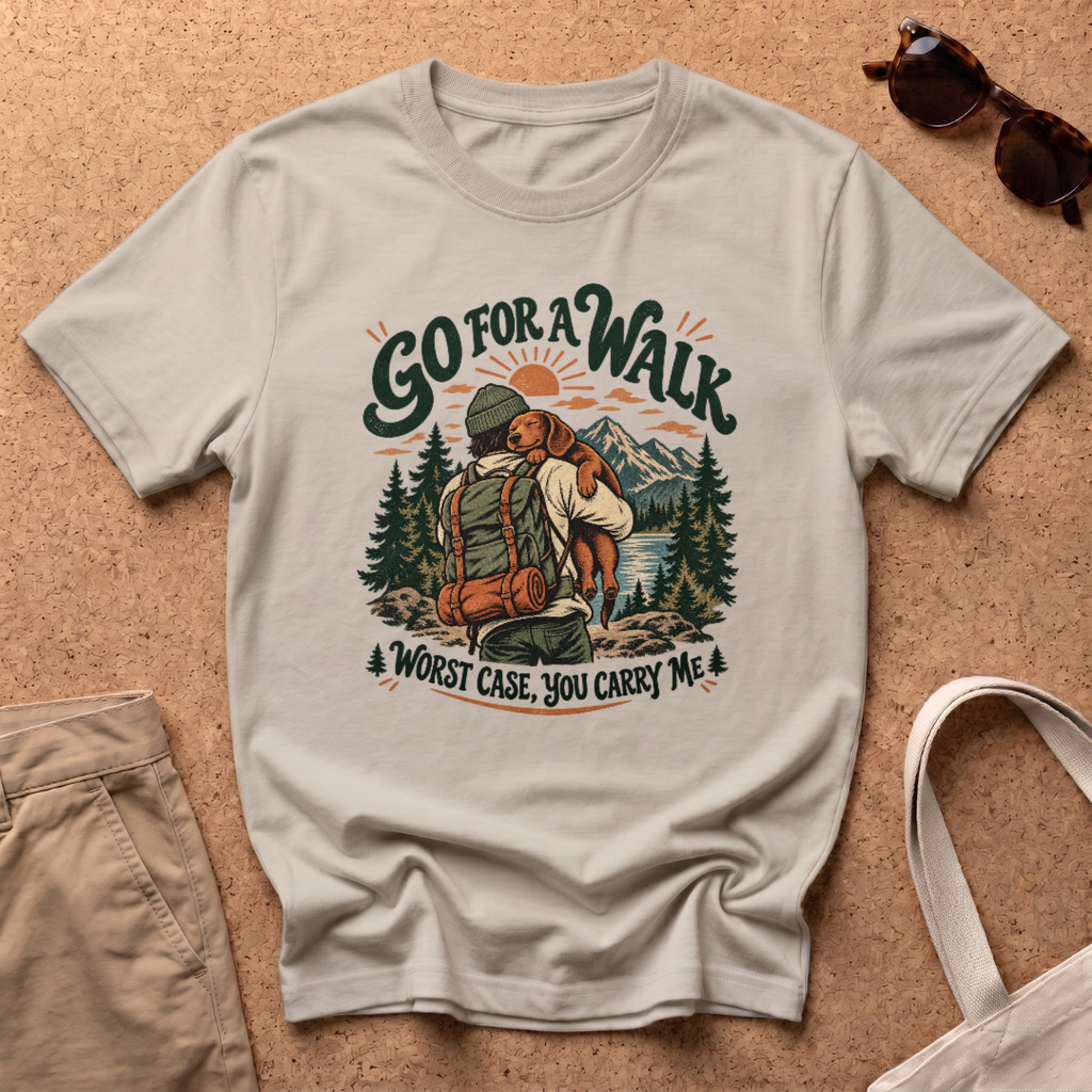 Go For Walk T-Shirt - Sand