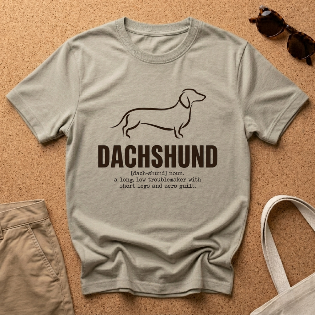 Dachshund Paint Brush T-Shirt