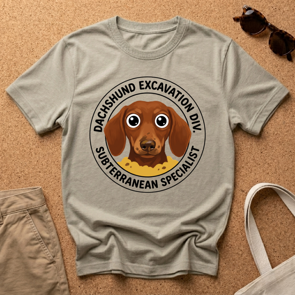 Dachshund Excavation T-Shirt