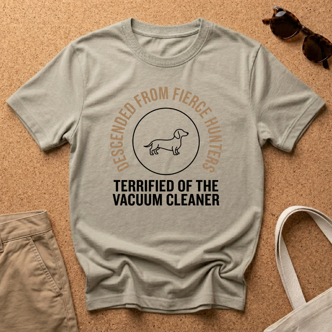Terrified of the Vacuum Cleaner T-Shirt