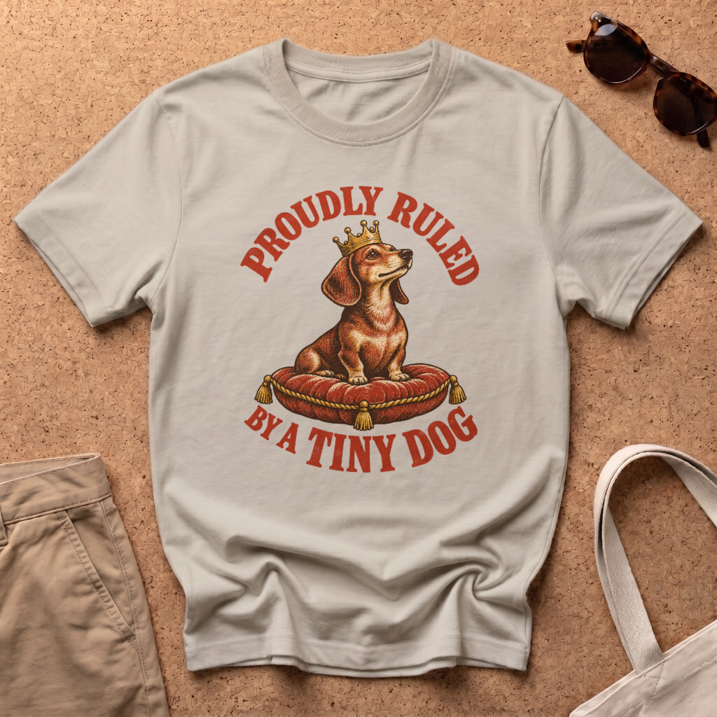 Ruled Tiny Dog T-Shirt - Sand
