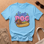 Hot Dog Cute T-Shirt - Sky