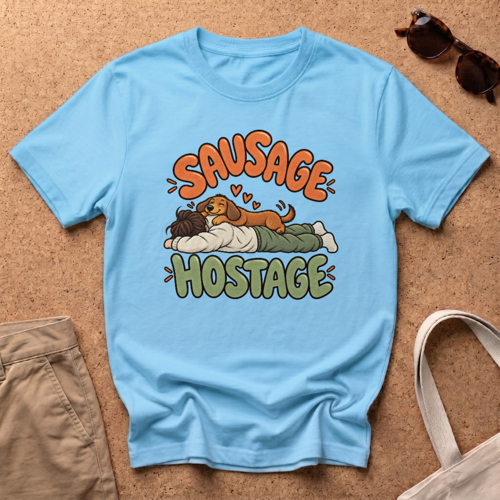 Sausage Hostage T-Shirt - Sky