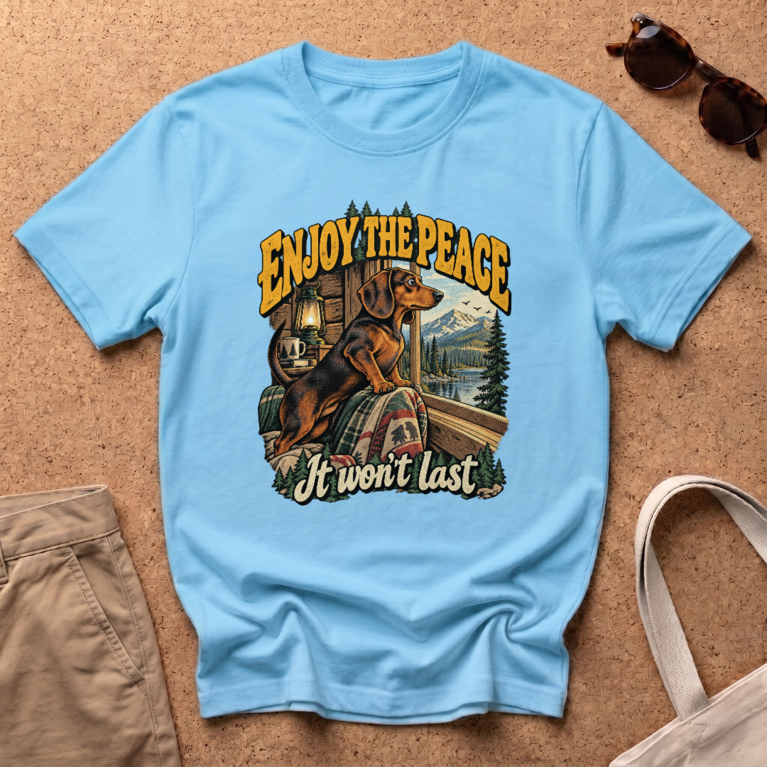Enjoy The Peace T-Shirt - Sky