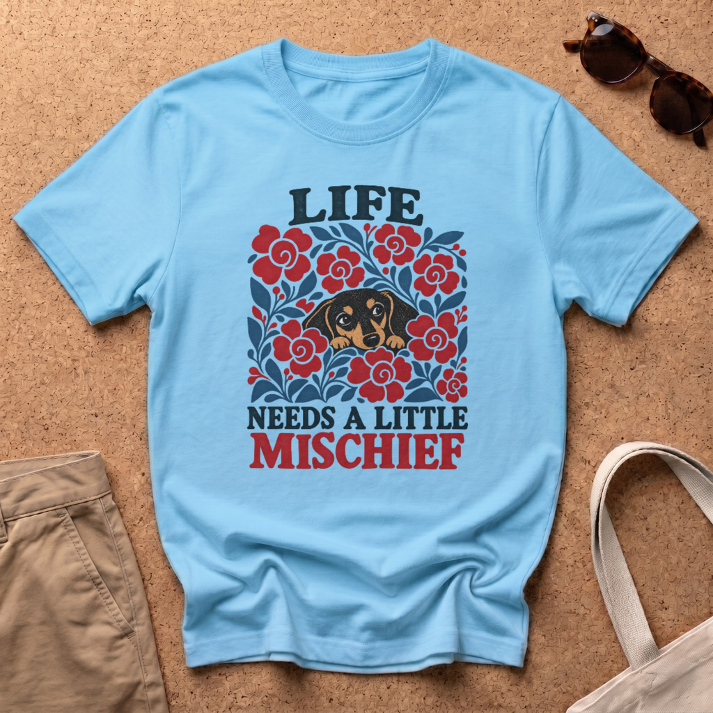 Life Mischief T-Shirt - Sky