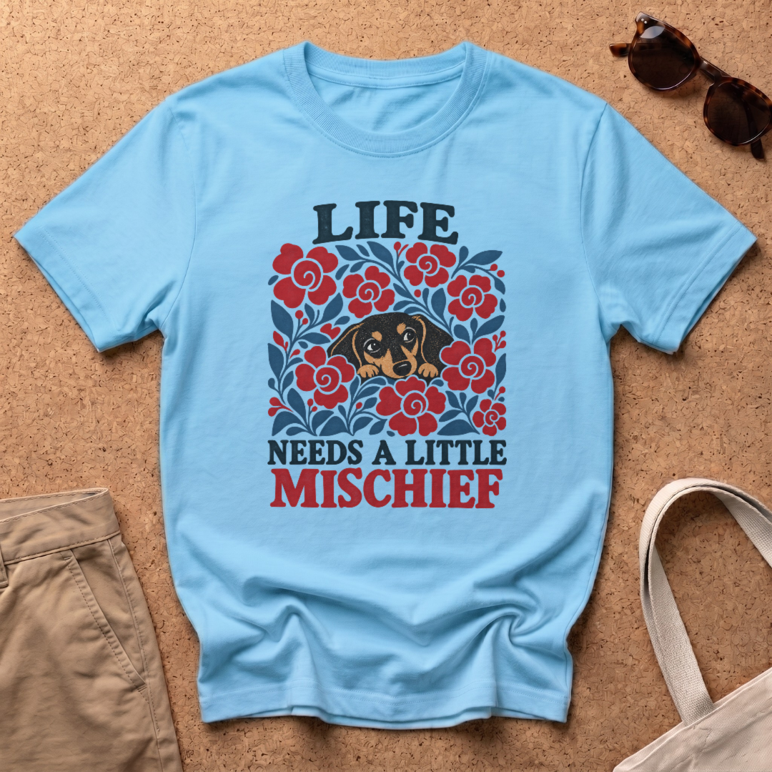 Life Mischief T-Shirt - Sky