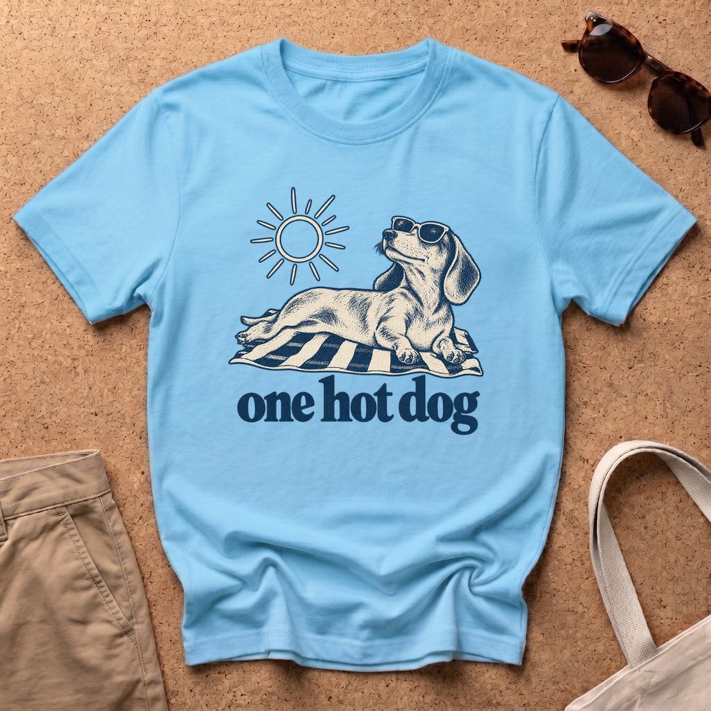 Hot Dog Blue T-Shirt