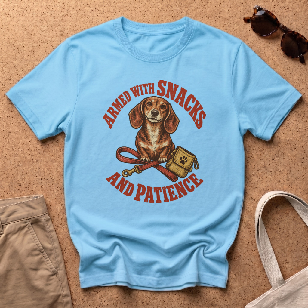 Armed With Snacks T-Shirt - Sky