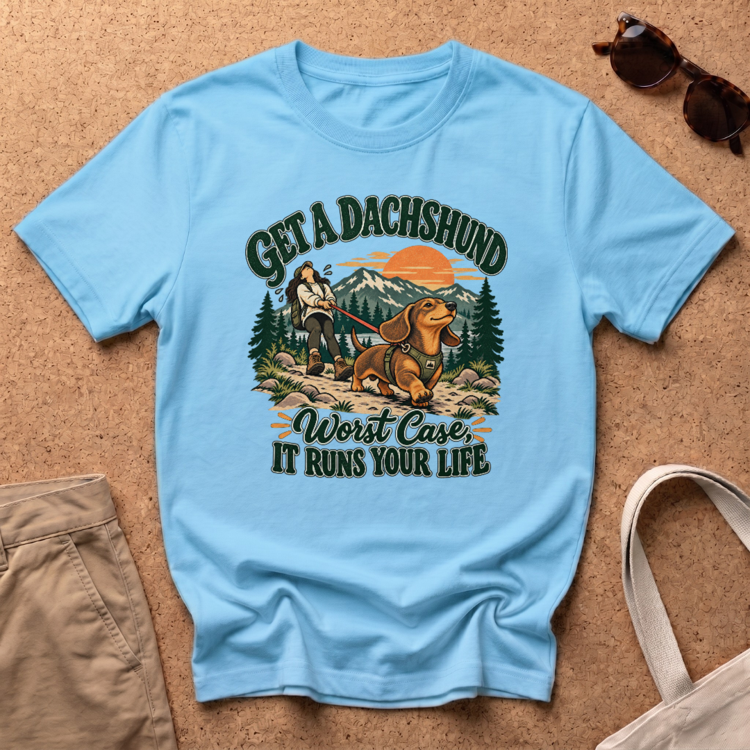 Get Dachshund T-Shirt - Sky