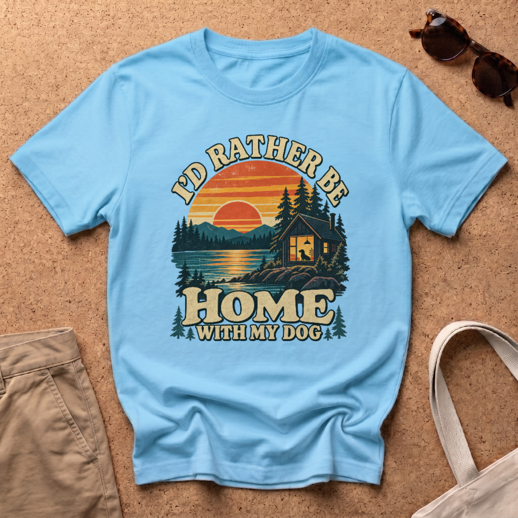 Rather Be Home T-Shirt - Sky