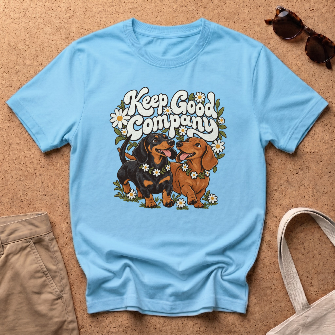 Keep Good Company T-Shirt - Sky