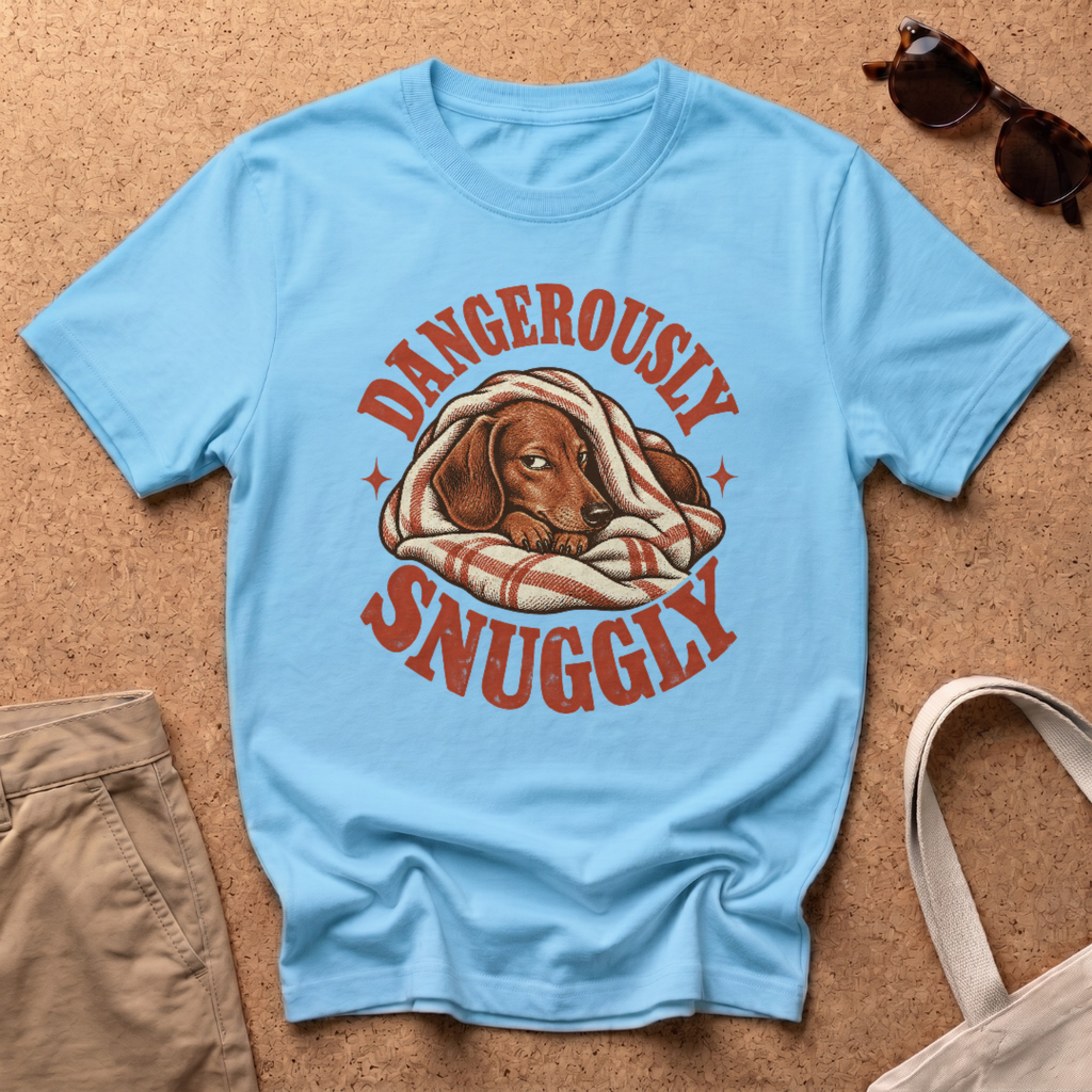 Dangerously Snuggly T-Shirt - Sky