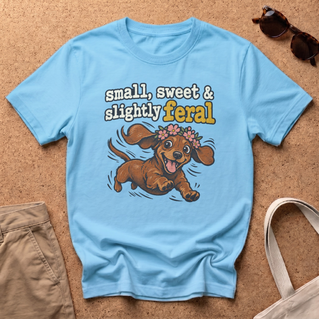 Slightly Feral T-Shirt - Sky