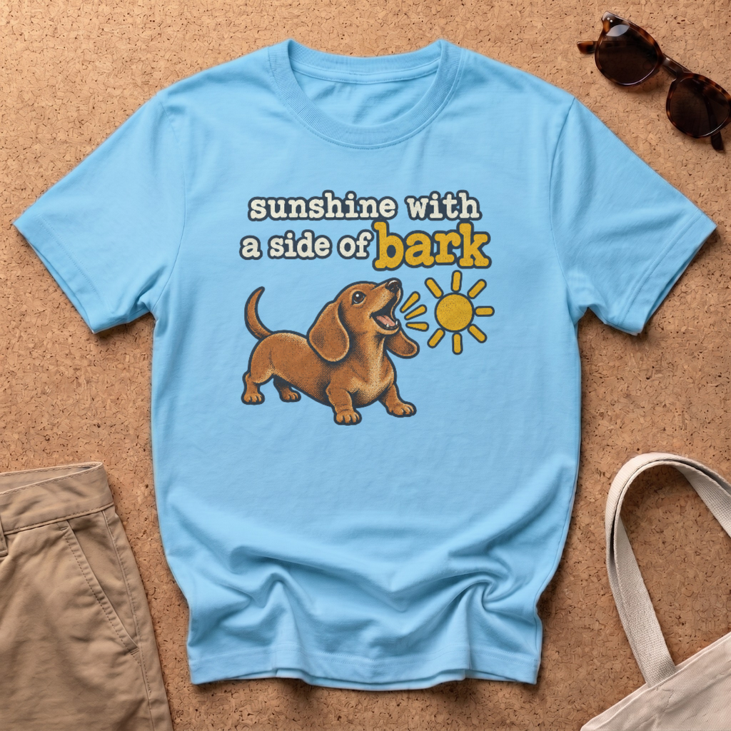Sunshine Side Bark T-Shirt - Sky