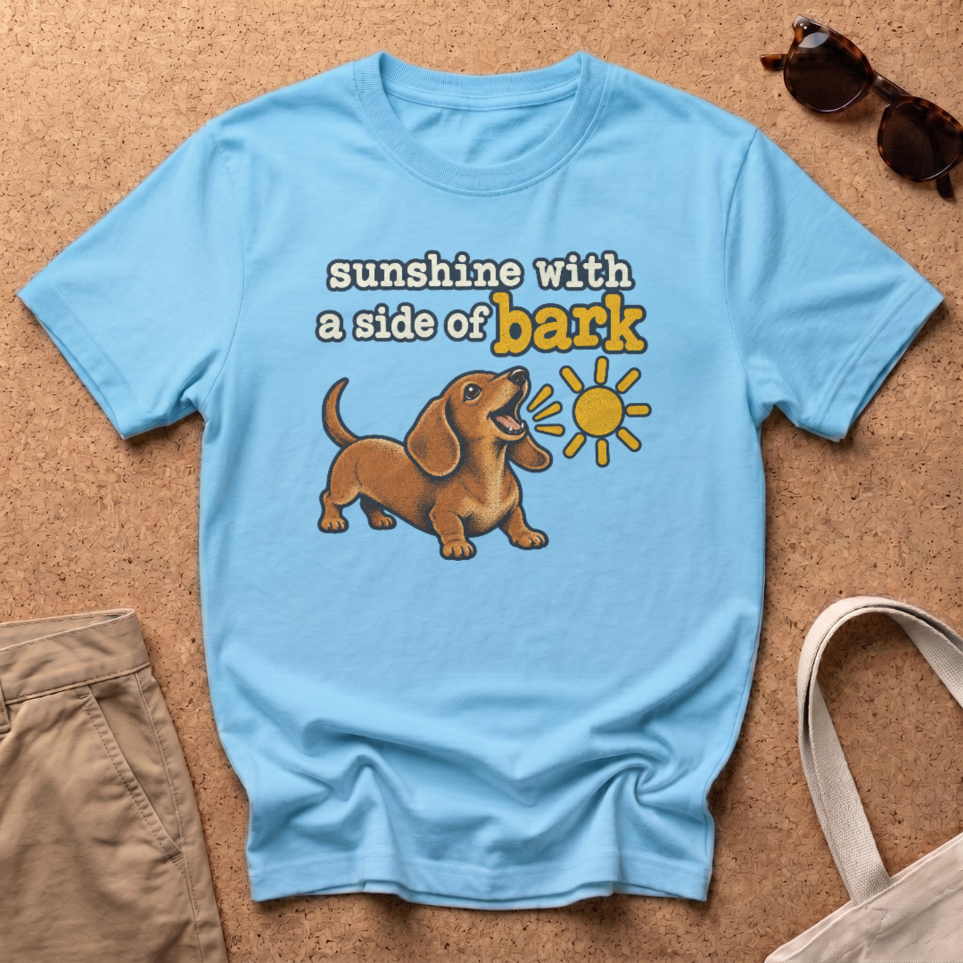 Sunshine Side Bark T-Shirt - Sky