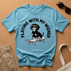 Playing With My Wiener Skater T-Shirt