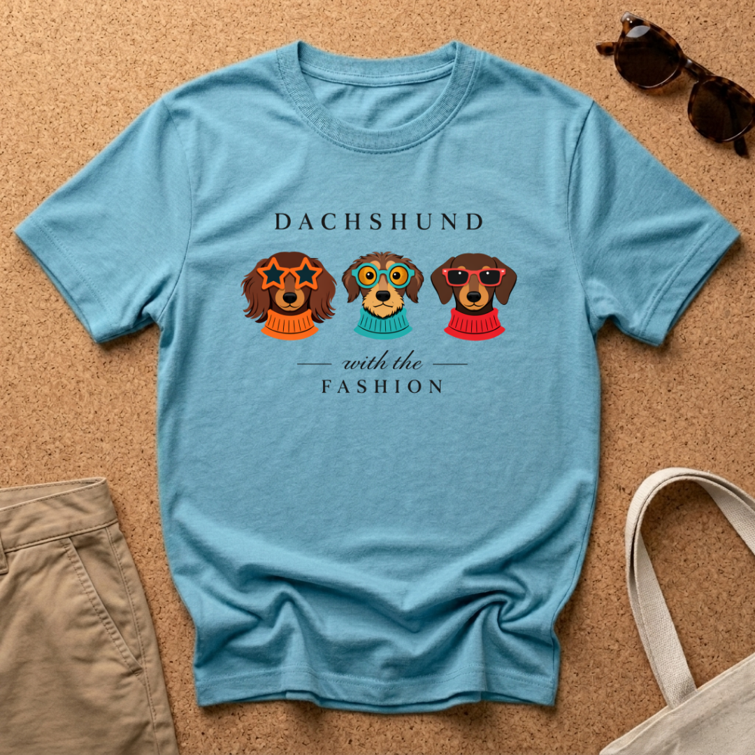 Dachshund with the Fashion T-Shirt