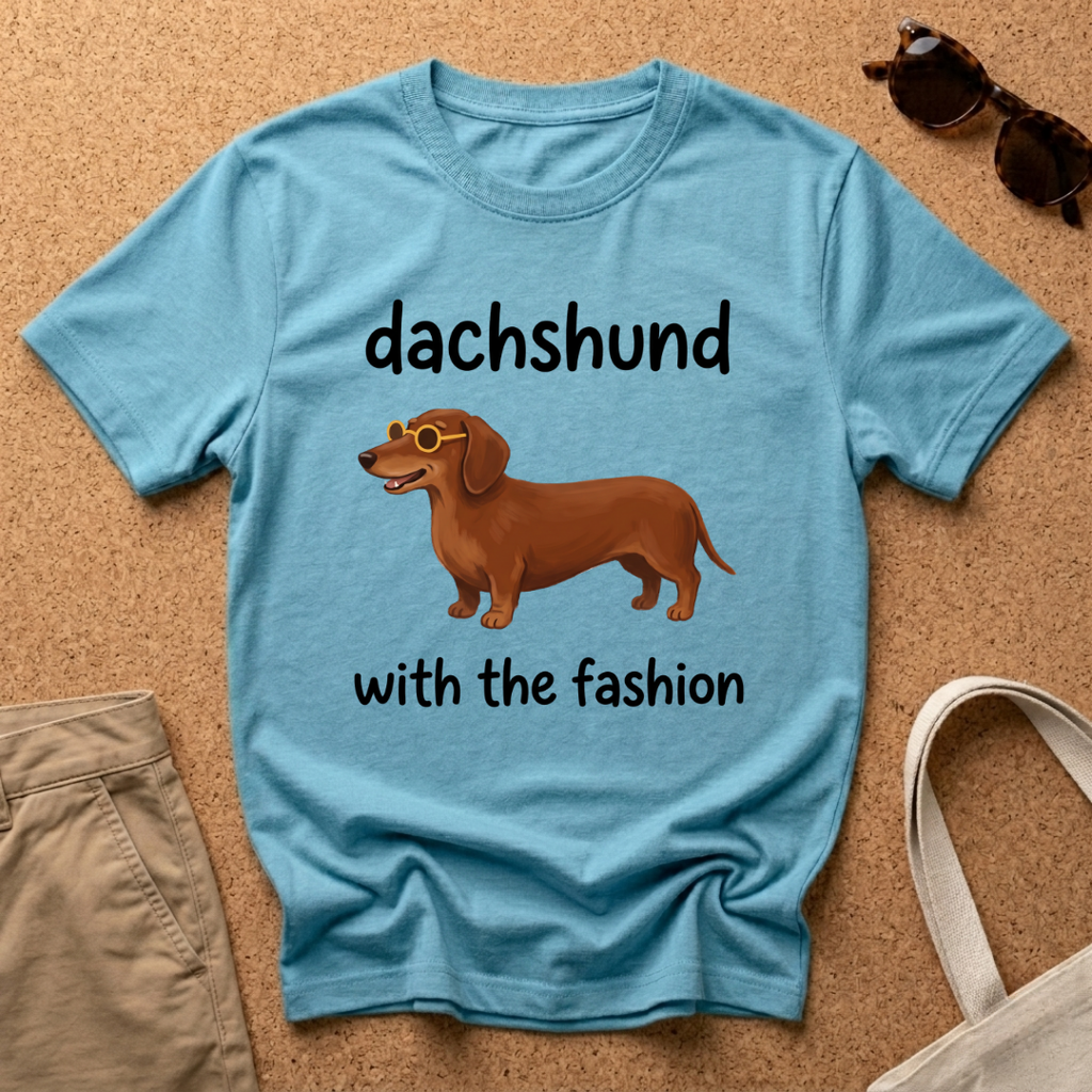 Dachshund Fashion Glasses T-Shirt
