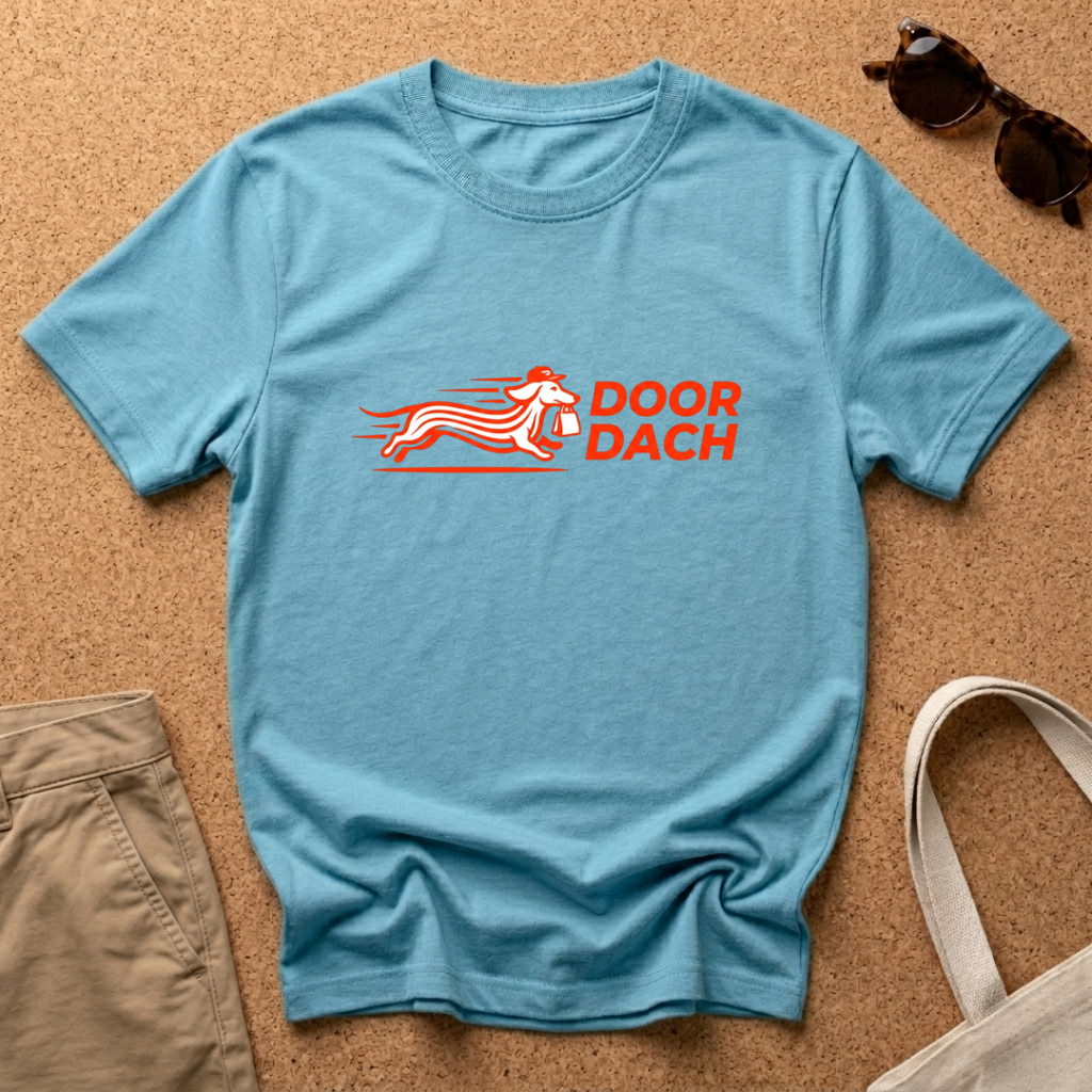 Door Dach Orange Minimal T-Shirt