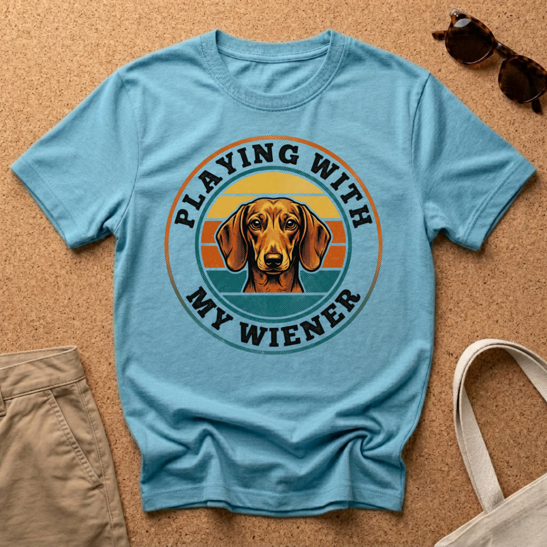 Playing With My Wiener Retro T-Shirt