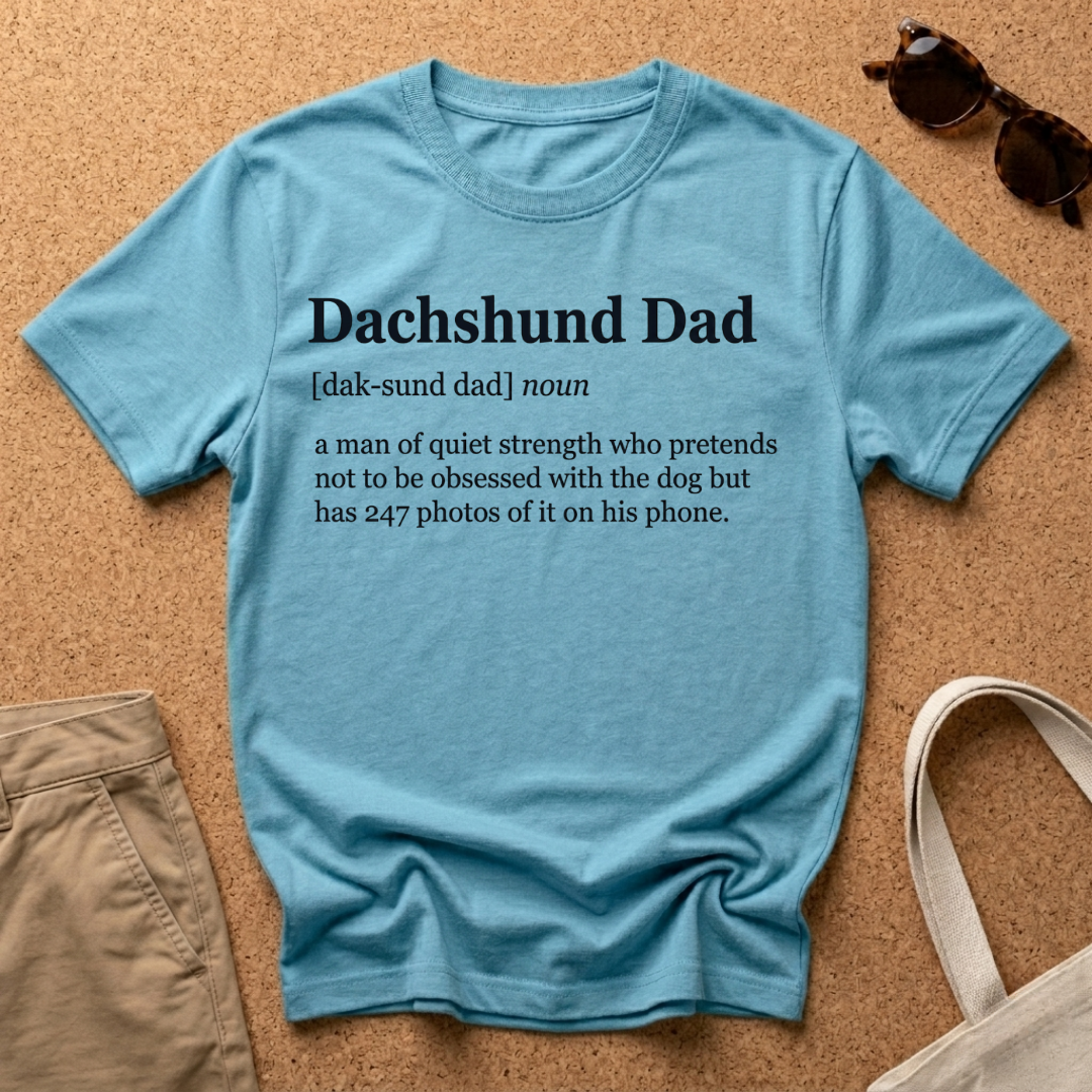 Dachshund Dad Translation T-Shirt