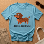 Dashin Dachshund Cartoon T-Shirt