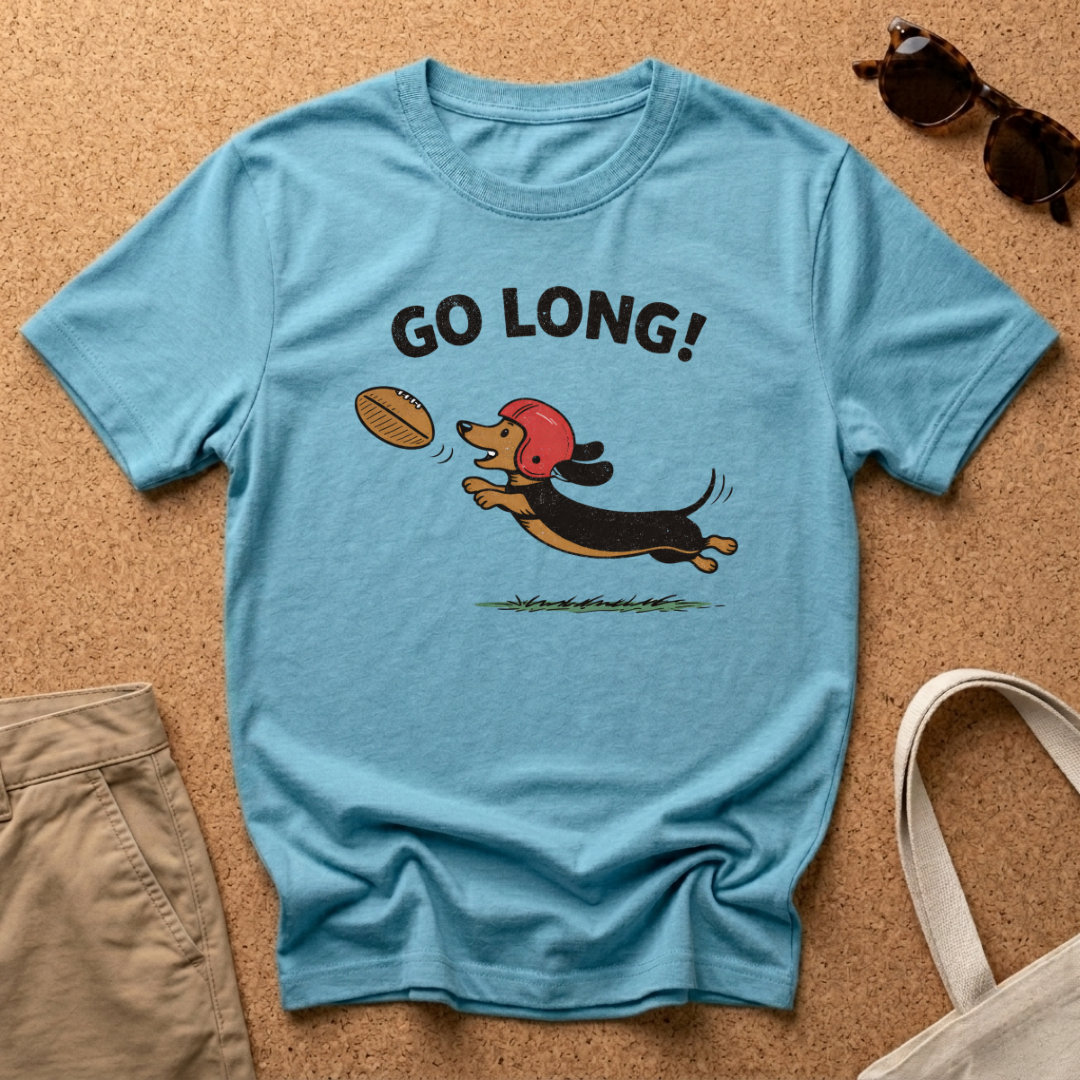 Go Long! Cartoon T-Shirt