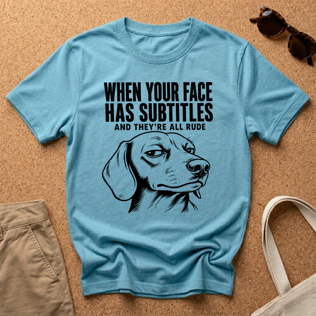 Subtitles Face T-Shirt
