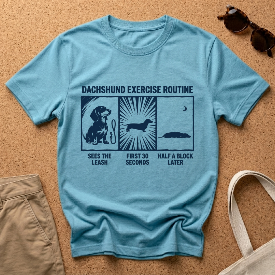 Dachshund Routine Strip T-Shirt