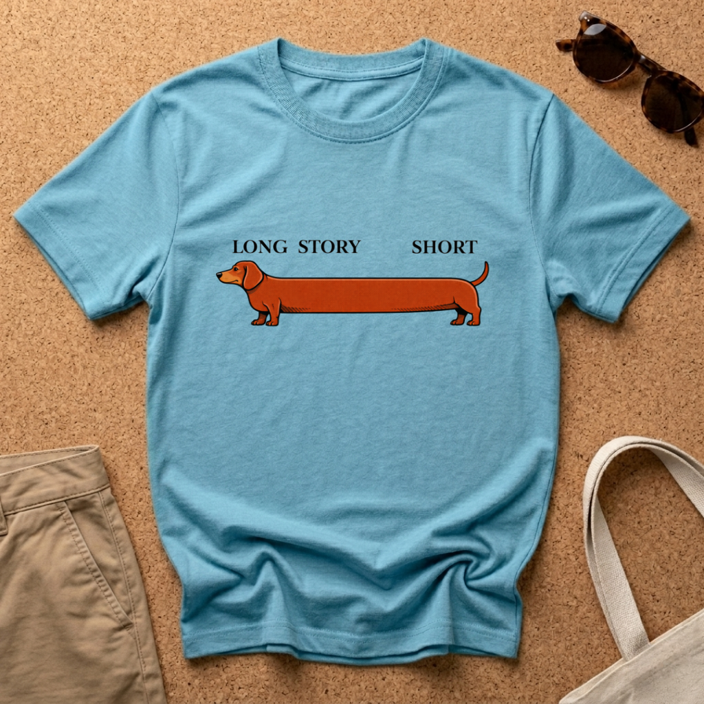Long Story Short Long Dog T-Shirt