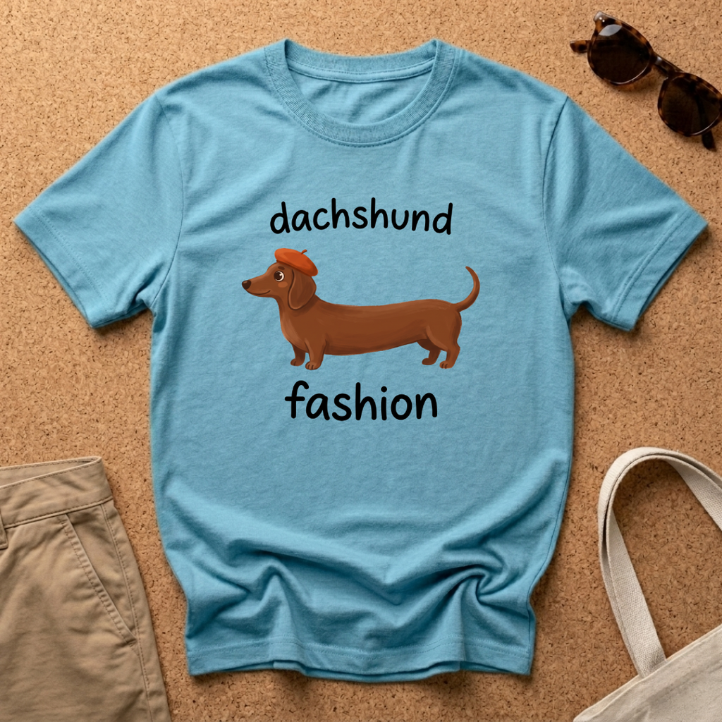Dachshund Fashion Hat T-Shirt