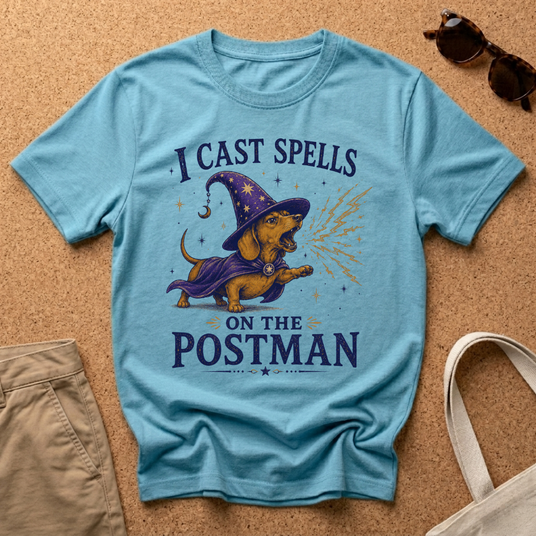 I Cast Spells on the Postman T-Shirt