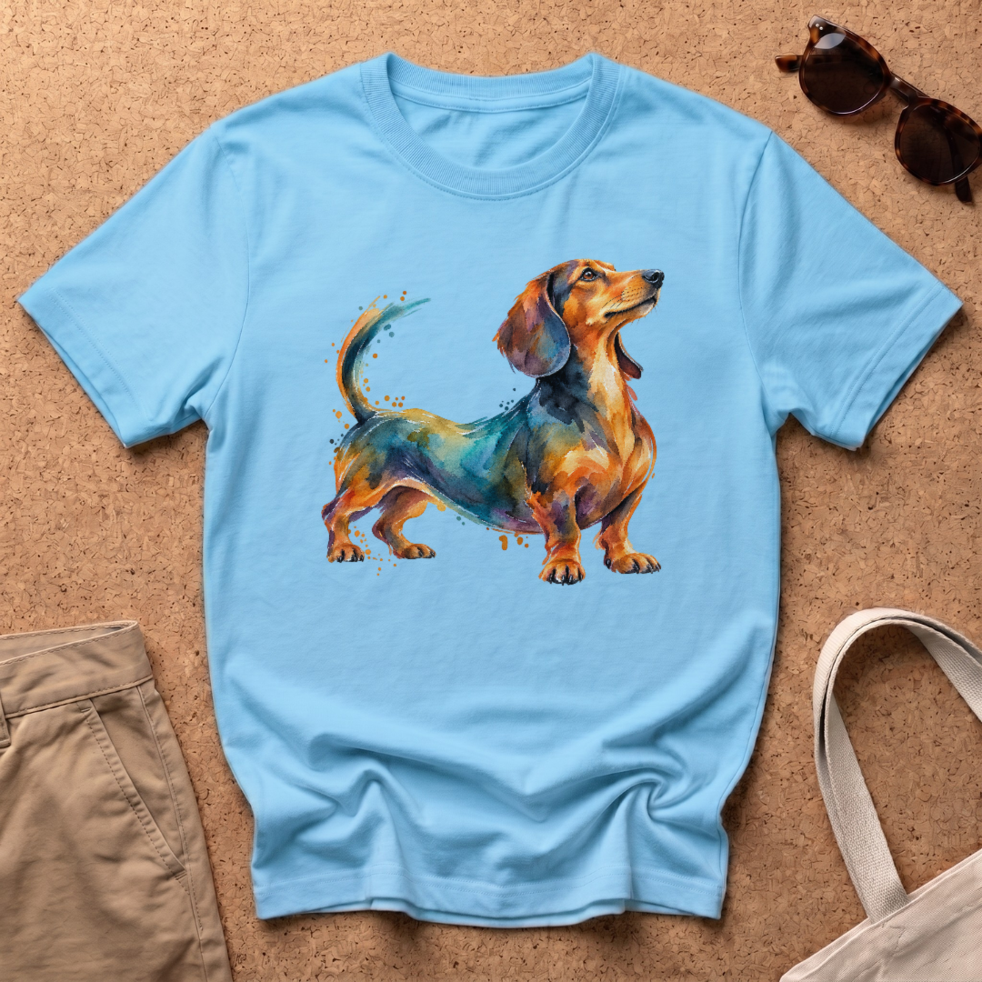 Dachshund Portrait T-Shirt - Sky