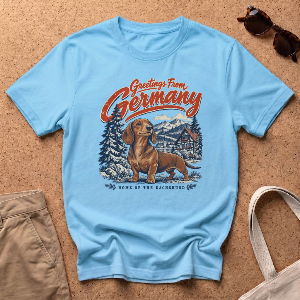 Greetings Germany T-Shirt - Sky